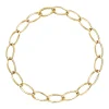 HOOP-GOLD COLORED STEEL NECKALCE