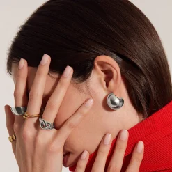 HOOP-STAINLESS STEEL EARRINGS