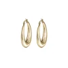 HYPER-IP GOLD STEEL EARRINGS