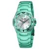 ICE-WATCH WITH TEAL ALUMINIUM WATCHBAND