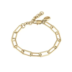JOIN UP-IP GOLD POLISHED STEEL CHAIN BRACELET