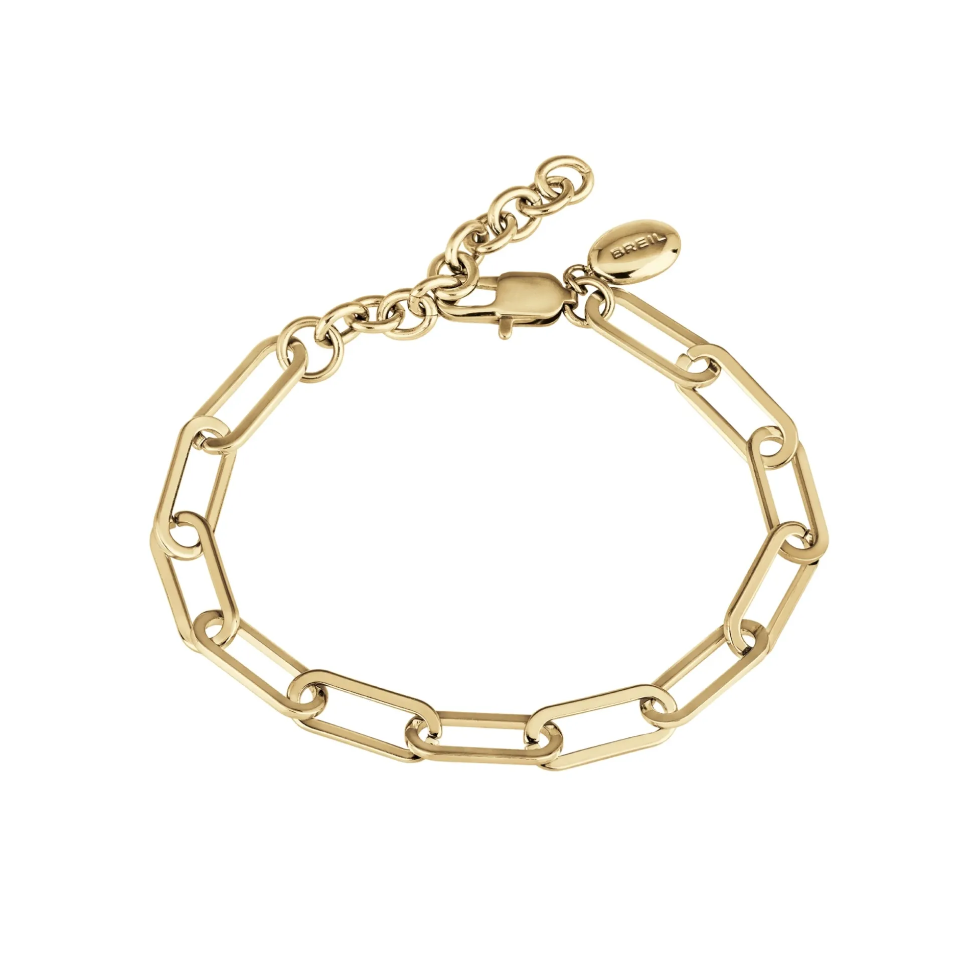 JOIN UP-IP GOLD POLISHED STEEL CHAIN BRACELET