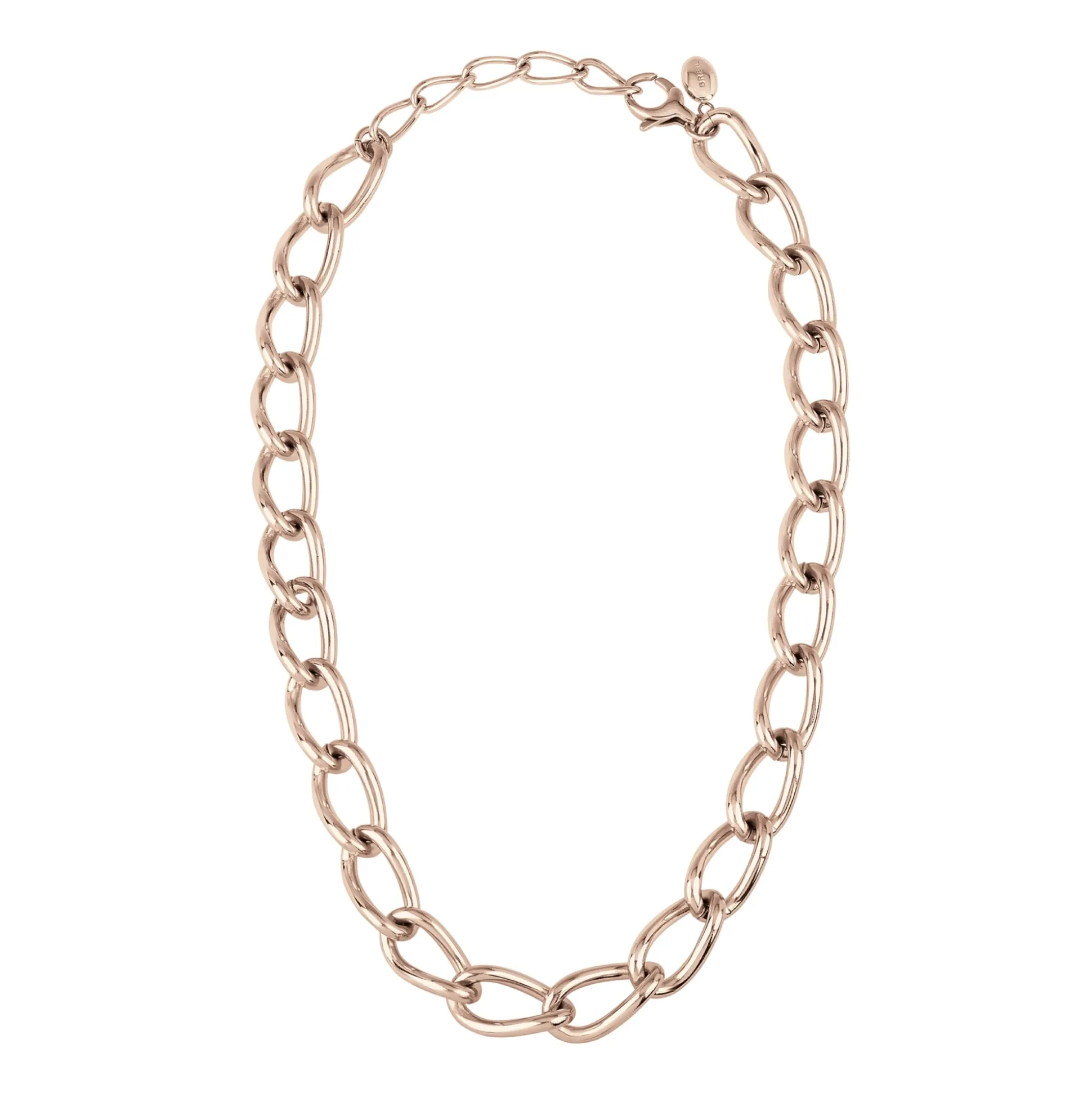 JOIN UP-IP ROSE POLISHED STEEL CHAIN NECKLACE