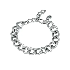 JOIN UP-POLISHED STEEL CHAIN BRACELET