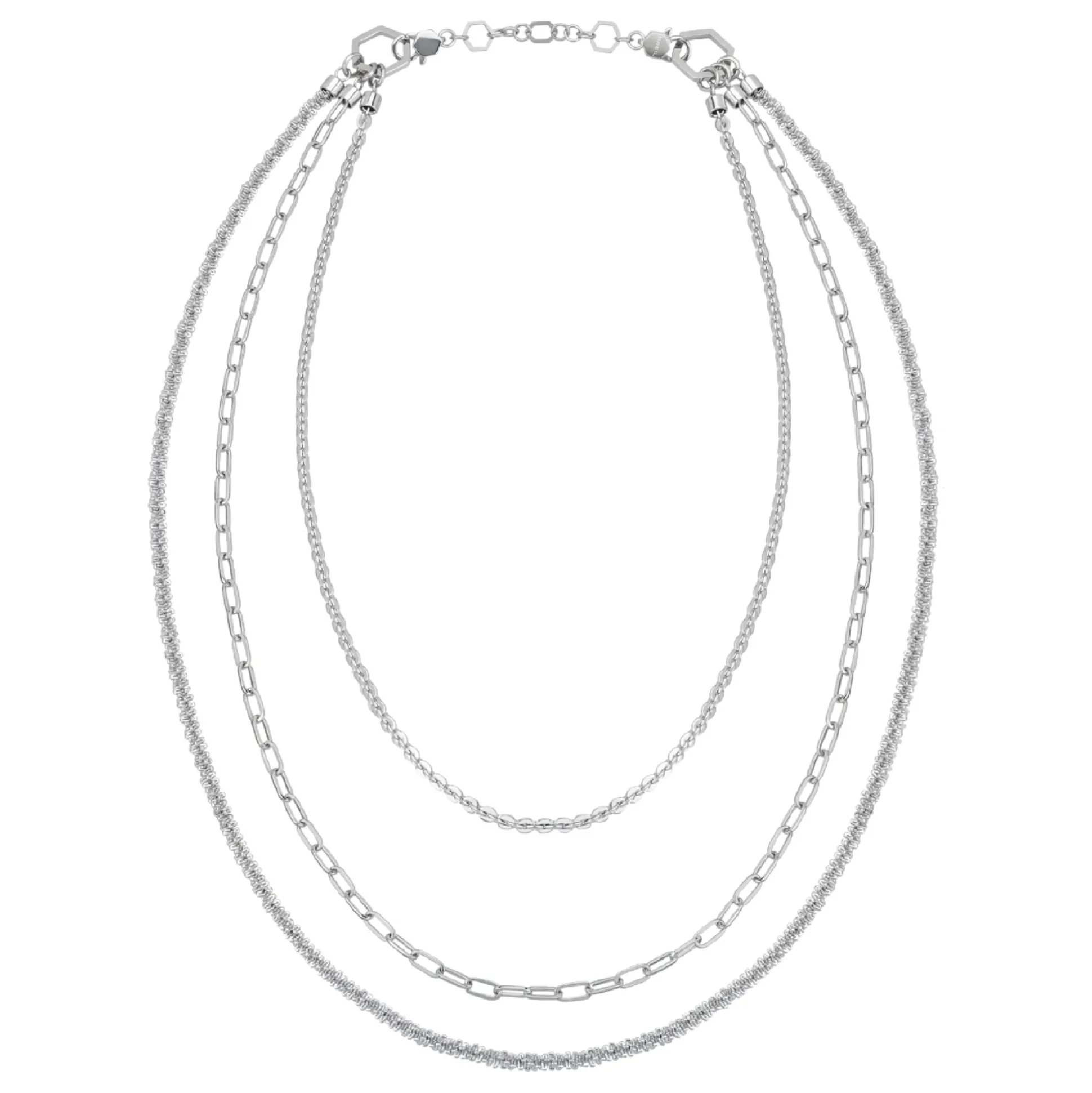 KALEIDO-STAINLESS STEEL NECKLACE