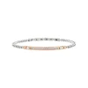 LIGHT ROW-BICOLOR STEEL BRACELET WITH CUBIC ZIRCONIA