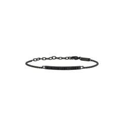 LIGHT ROW-IP BLACK STEEL BRACELET