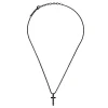 LIGHT ROW-STAINLESS STEEL NECKLACE WITH CUBIC ZIRCONIA
