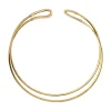 LIGHTLINE-HARMONIC STEEL NECKLACE - GOLD COLORED