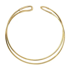 LIGHTLINE-HARMONIC STEEL NECKLACE - GOLD COLORED