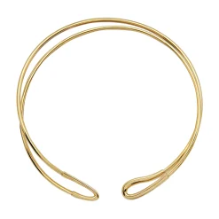 LIGHTLINE-HARMONIC STEEL NECKLACE - GOLD COLORED