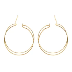 LIGHTLINE-STAINLESS STEEL EARRINGS - GOLD COLORED