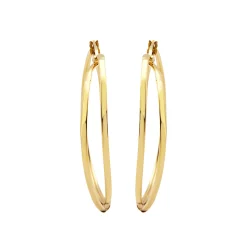 LIGHTLINE-STAINLESS STEEL EARRINGS - GOLD COLORED
