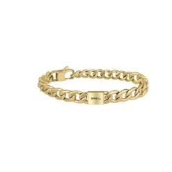 LOGOMANIA-IP GOLD STEEL BRACELET