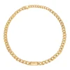 LOGOMANIA-IP GOLD STEEL NECKLACE