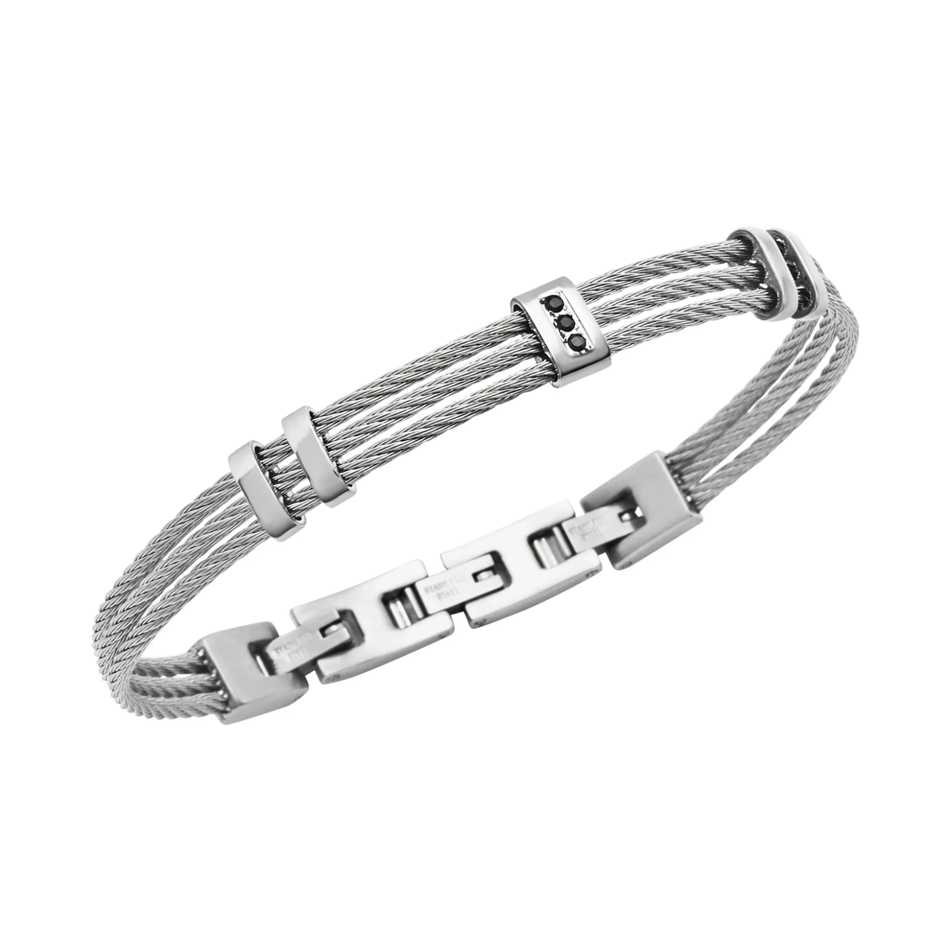 LOOP-STAINLESS STEEL BRACELET