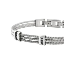LOOP-STAINLESS STEEL BRACELET