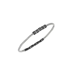 LOOP-TWO-COLOR STEEL BRACELET