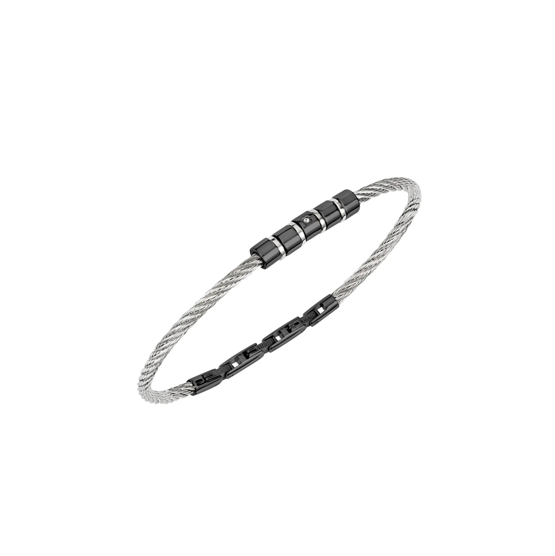 LOOP-TWO-COLOR STEEL BRACELET