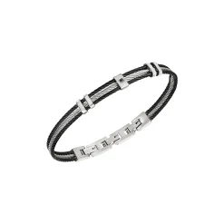 LOOP-TWO-COLOR STEEL BRACELET