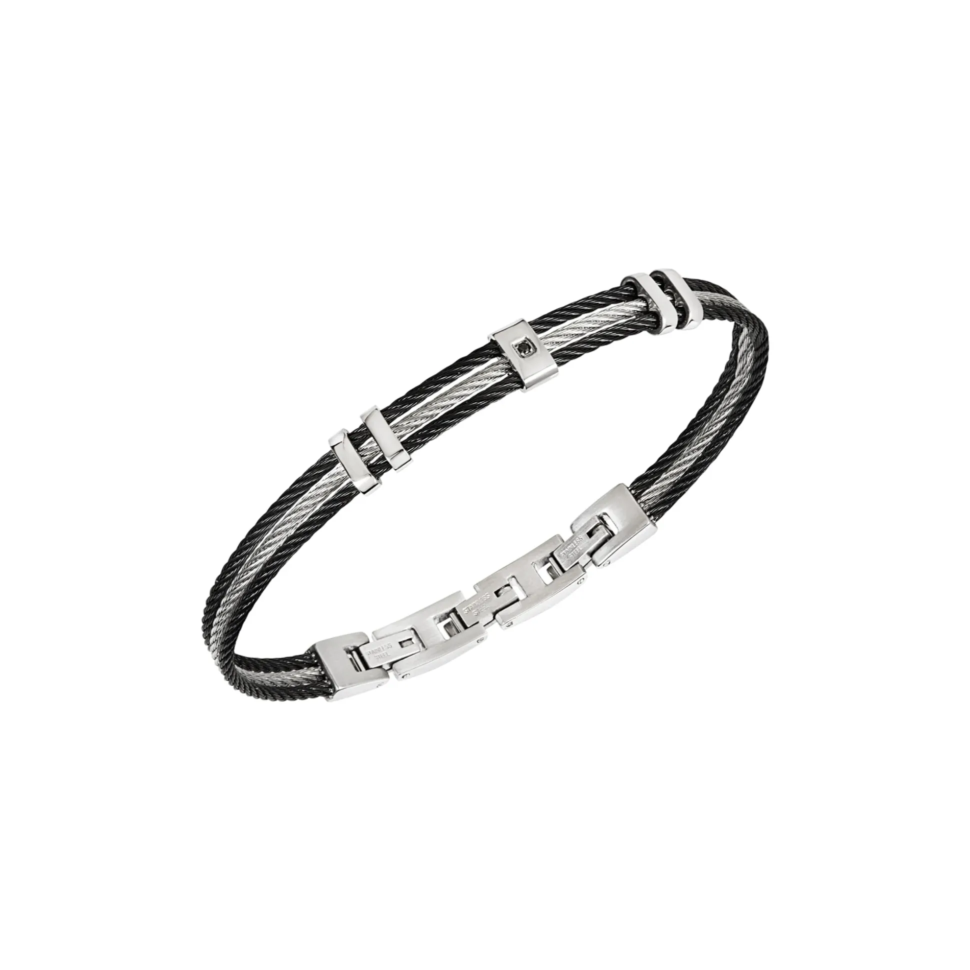 LOOP-TWO-COLOR STEEL BRACELET