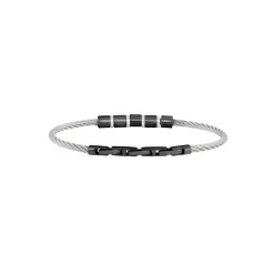 LOOP-TWO-COLOR STEEL BRACELET