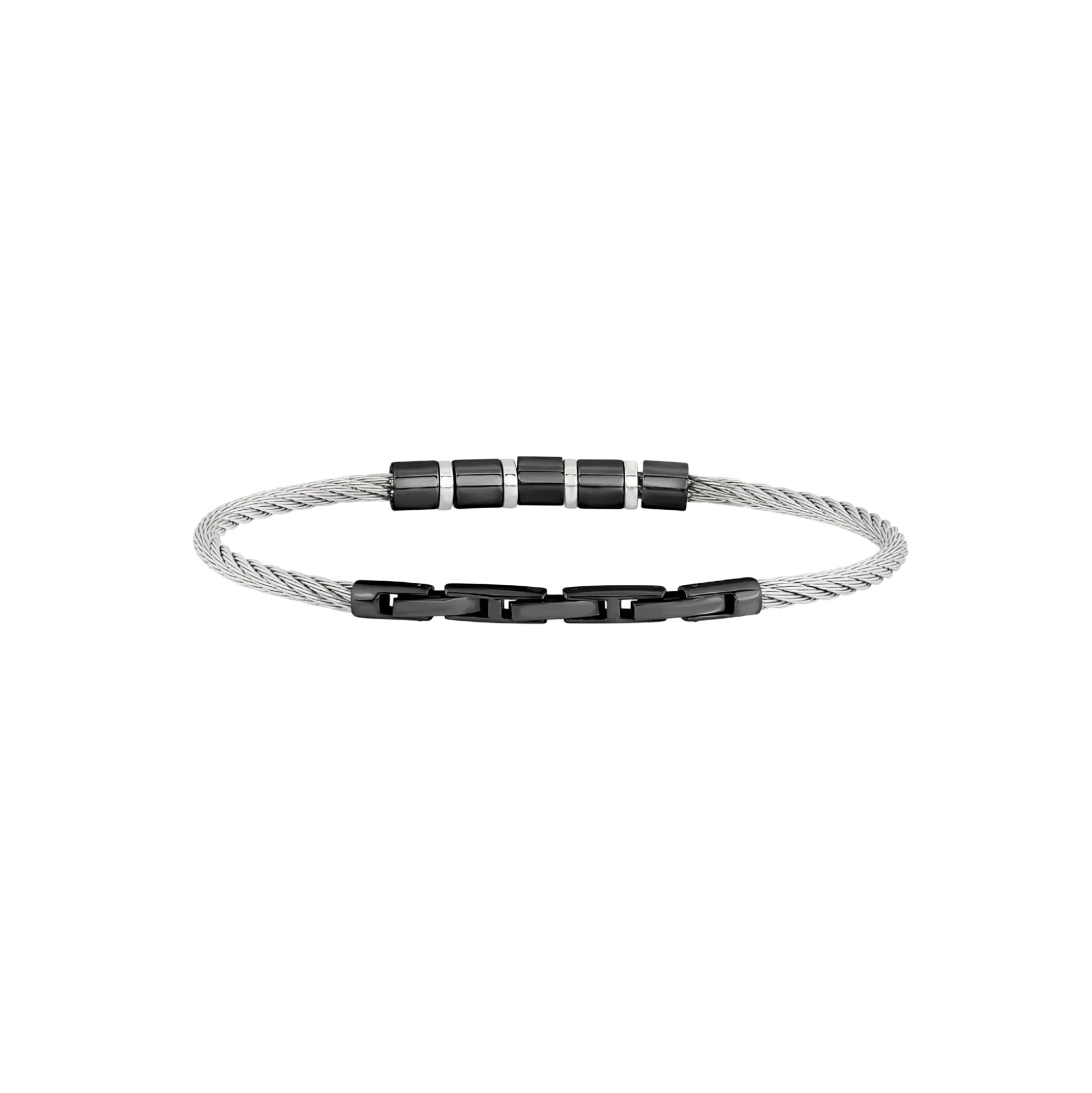 LOOP-TWO-COLOR STEEL BRACELET