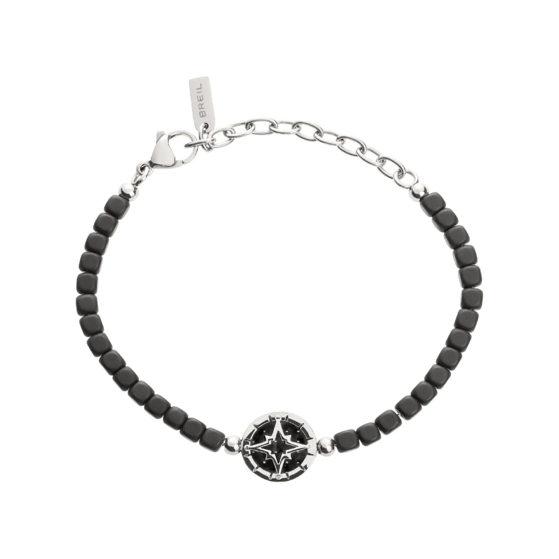 MAST-STAINLESS STEEL AND EMATITE BRACELET
