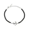 MAST-STAINLESS STEEL AND EMATITE BRACELET