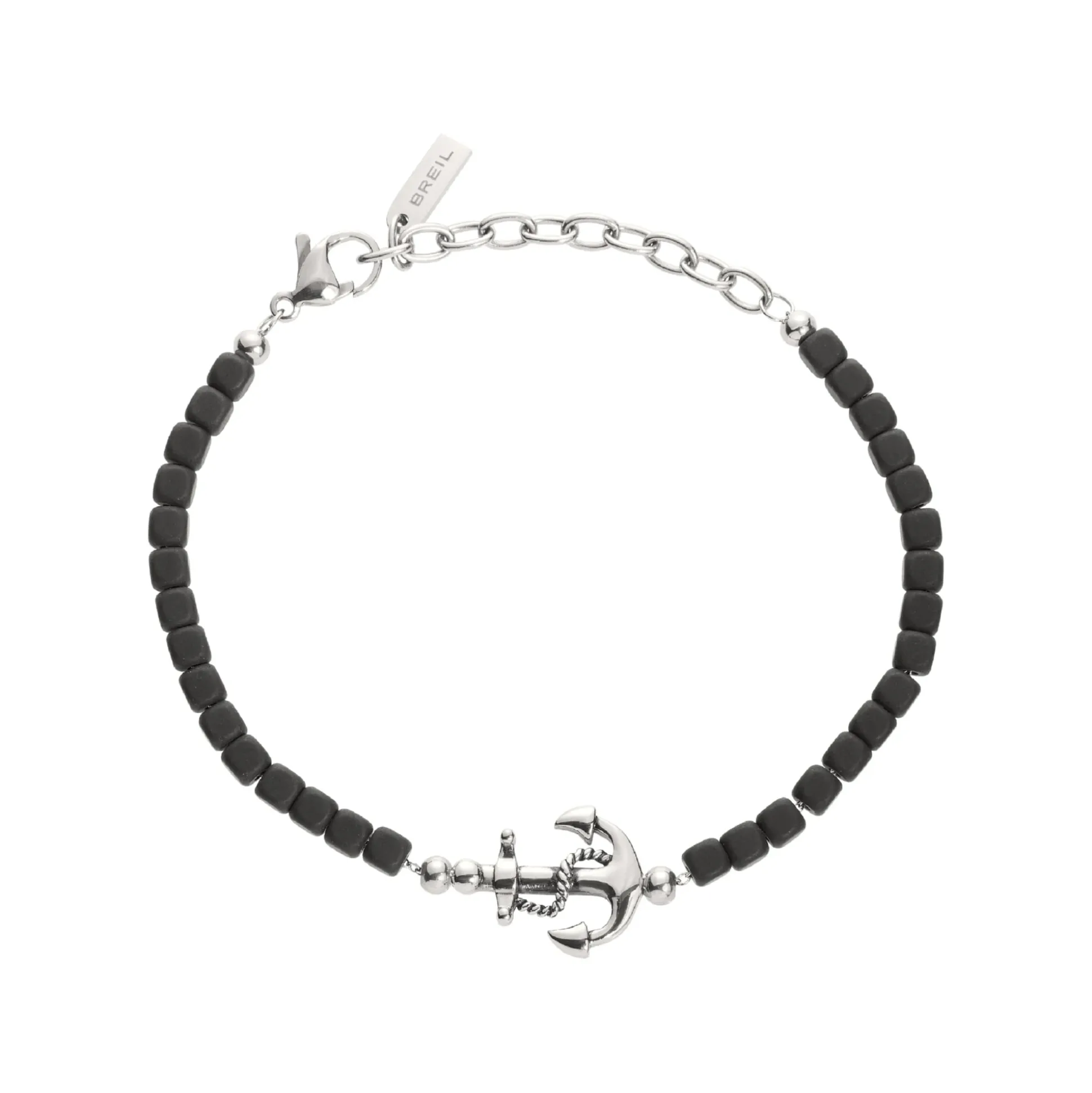 MAST-STAINLESS STEEL AND EMATITE BRACELET