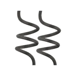 NEW SNAKE-EARRINGS IN POLISHED IP BLACK STAINLESS STEEL, MULTI-WEARABLE. LENGHT: 20 CM