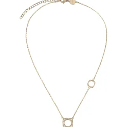 NEW TETRA-SET OF 2 IP GOLD STEEL NECKLACES