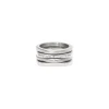 NEW TETRA-SET OF 4 RINGS IN STEEL AND CRYSTALS