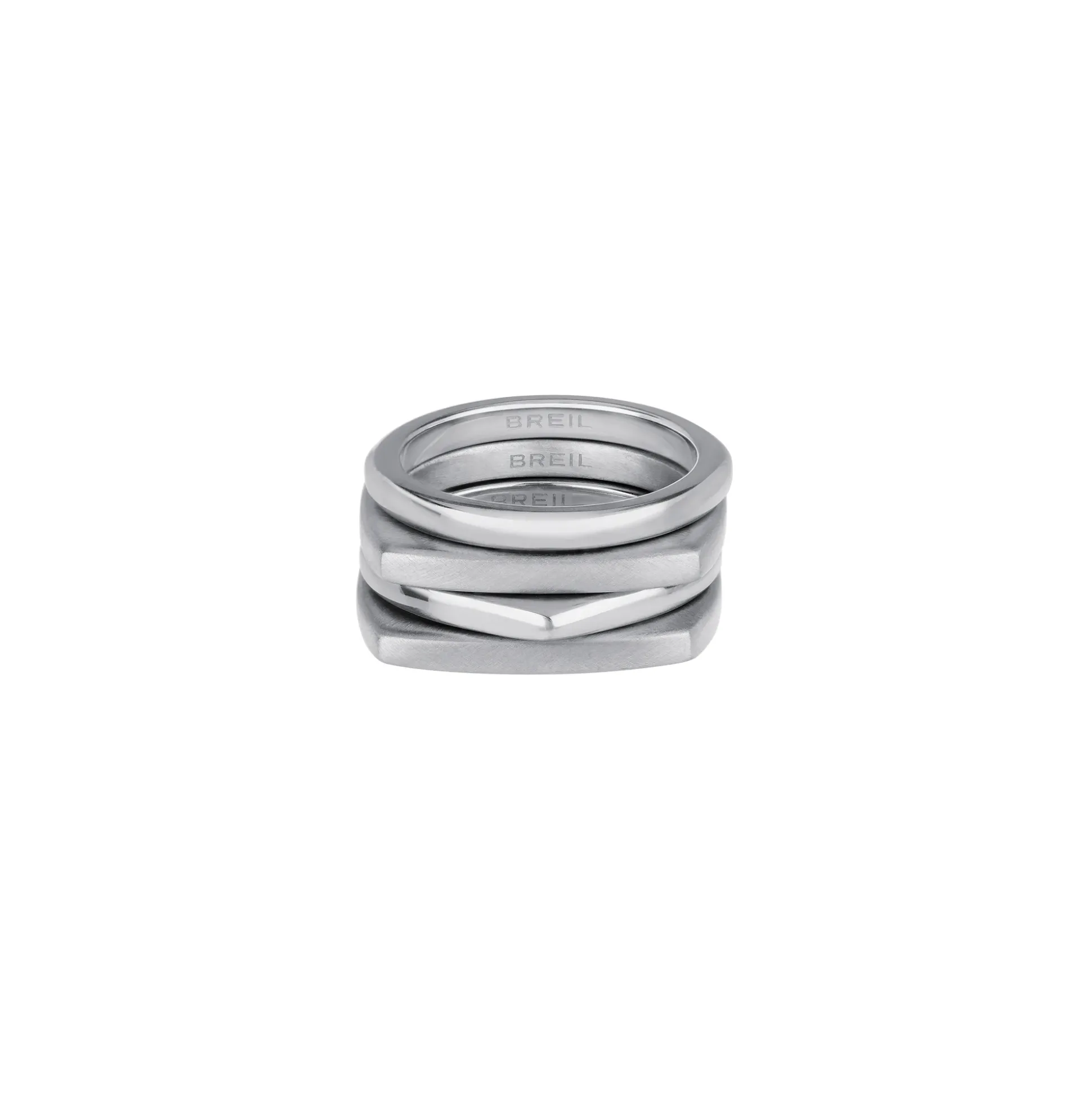 NEW TETRA-SET OF 4 STEEL RINGS