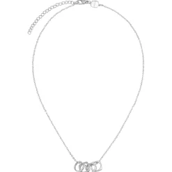 NEW TETRA-STAINLESS STEEL NECKLACE WITH MICRO-CHAIN AND PENDANTS