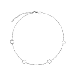 NEW TETRA-STAINLESS STEEL NECKLACE WITH MICRO-CHAIN