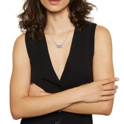 NEW TETRA-STAINLESS STEEL NECKLACE WITH MICRO-CHAIN AND PENDANTS