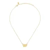 PLISSE”-GOLD COLORED STEEL NECKLACE