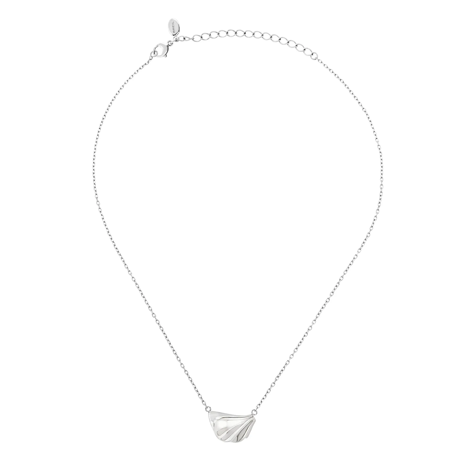 PLISSE”-STAINLESS STEEL NECKLACE