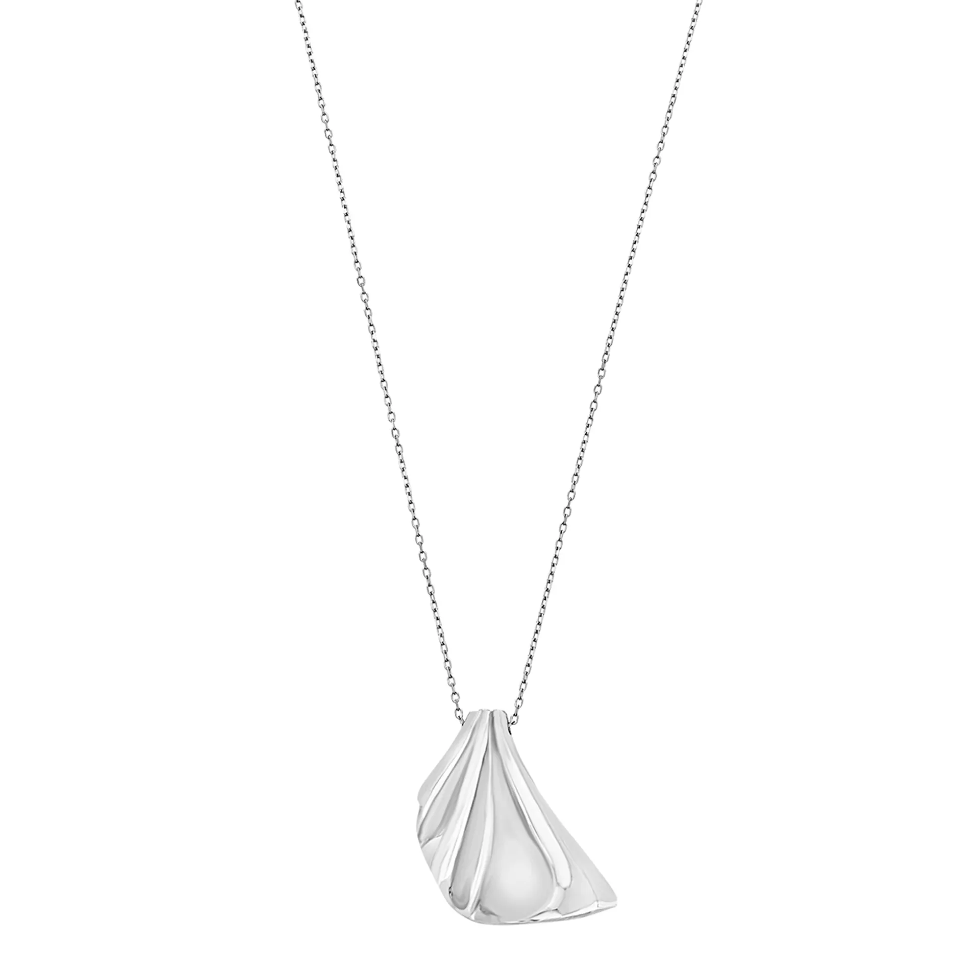PLISSE”-STAINLESS STEEL NECKLACE