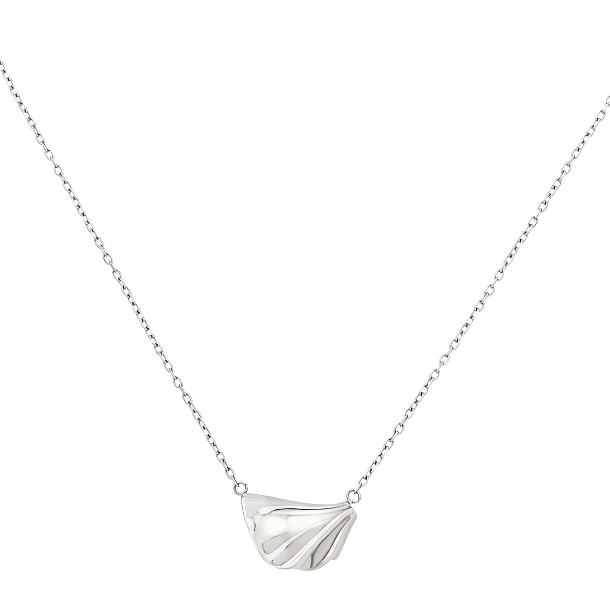 PLISSE”-STAINLESS STEEL NECKLACE