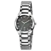 PRECIOUS-STAINLESS STEEL WATCH WITH GREY MOTHER-OF-PEARL DIAL