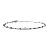 PRIAM-STAINLESS STEEL AND SAPPHIRE ROOT BRACELET
