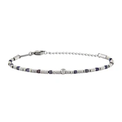 PRIAM-STAINLESS STEEL AND SAPPHIRE ROOT BRACELET