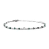 PRIAM-STAINLESS STEEL AND EMERALD ROOT BRACELET
