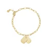 PRIVATE CODE-IP GOLD STEEL BRACELET