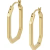 PRIVATE CODE-IP GOLD STEEL EARRINGS