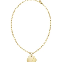 PRIVATE CODE-IP GOLD STEEL NECKLACE