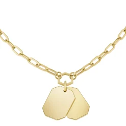 PRIVATE CODE-IP GOLD STEEL NECKLACE