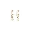 PROMISE-IP GOLD STEEL EARRINGS